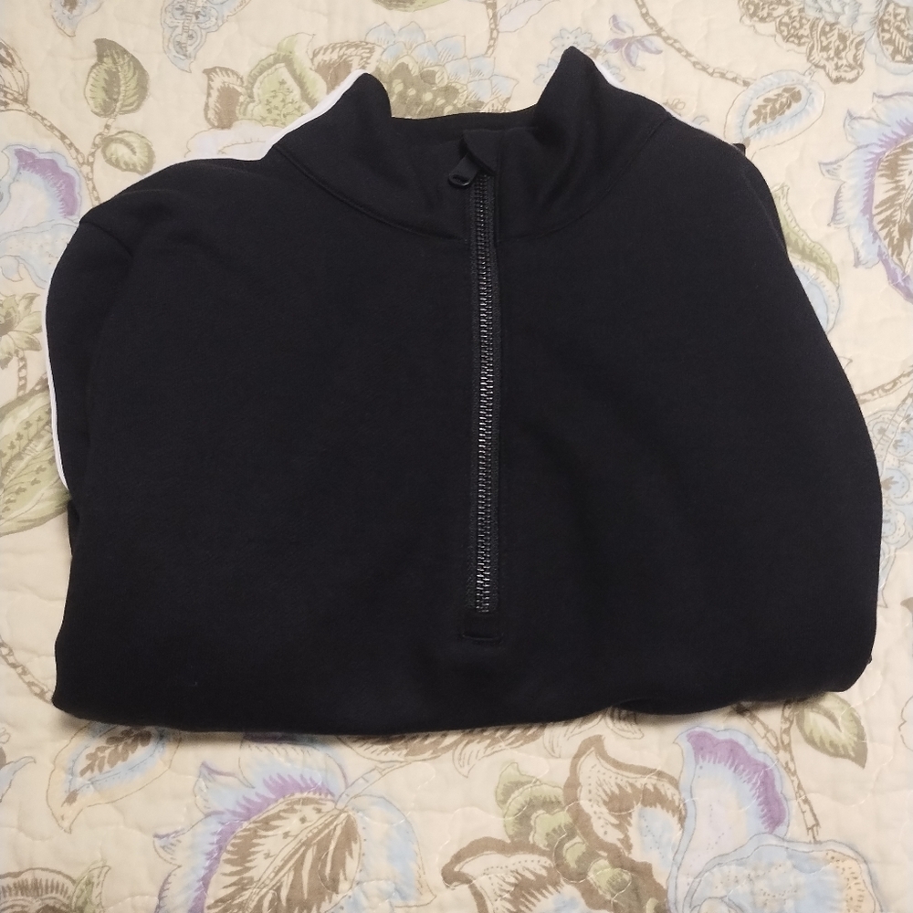 Athleta Crosstown Track Black Half-Zip Pullover D… - image 7